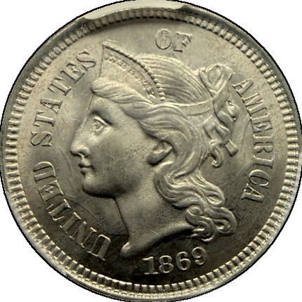 1869 obverse