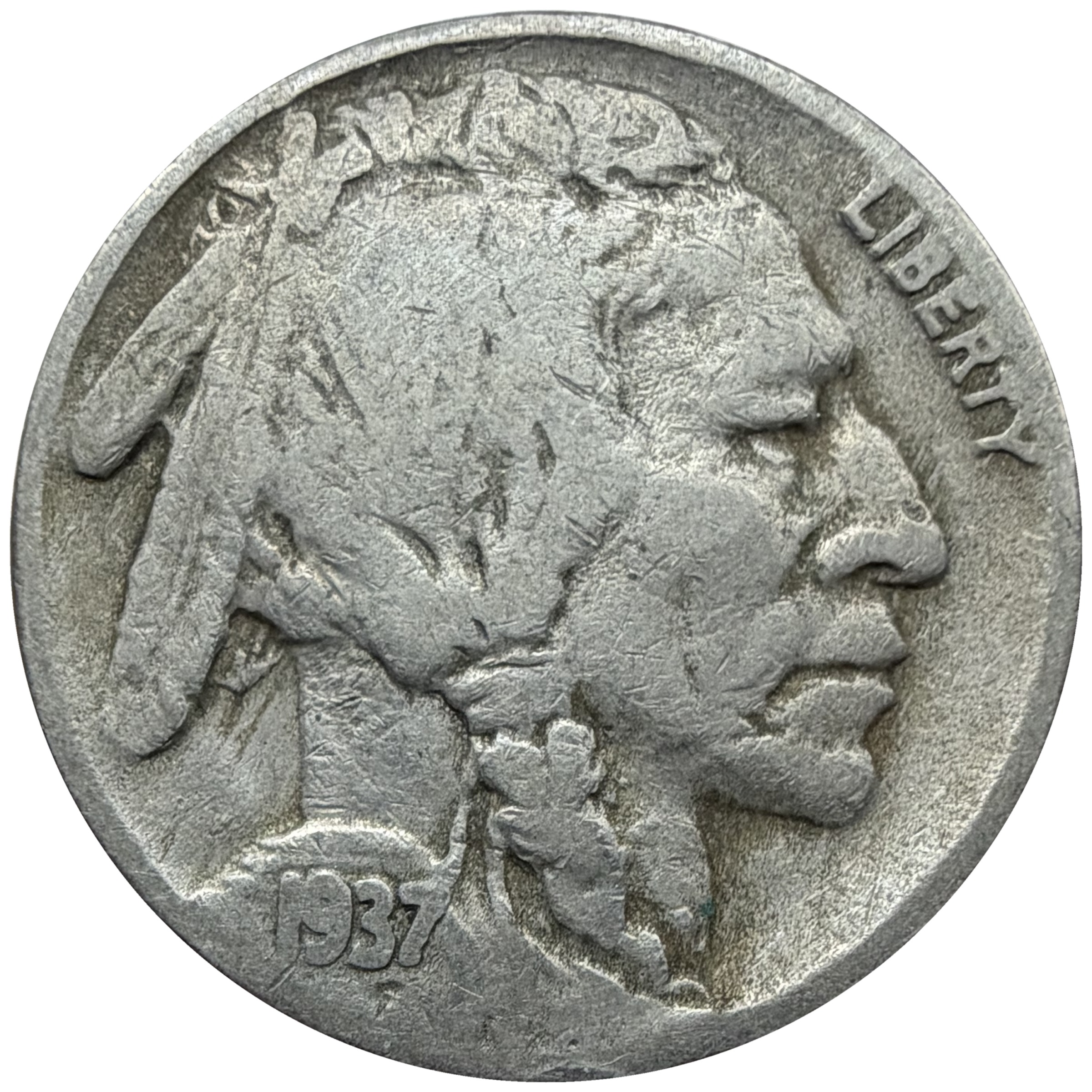 1937-D 3 Legs obverse