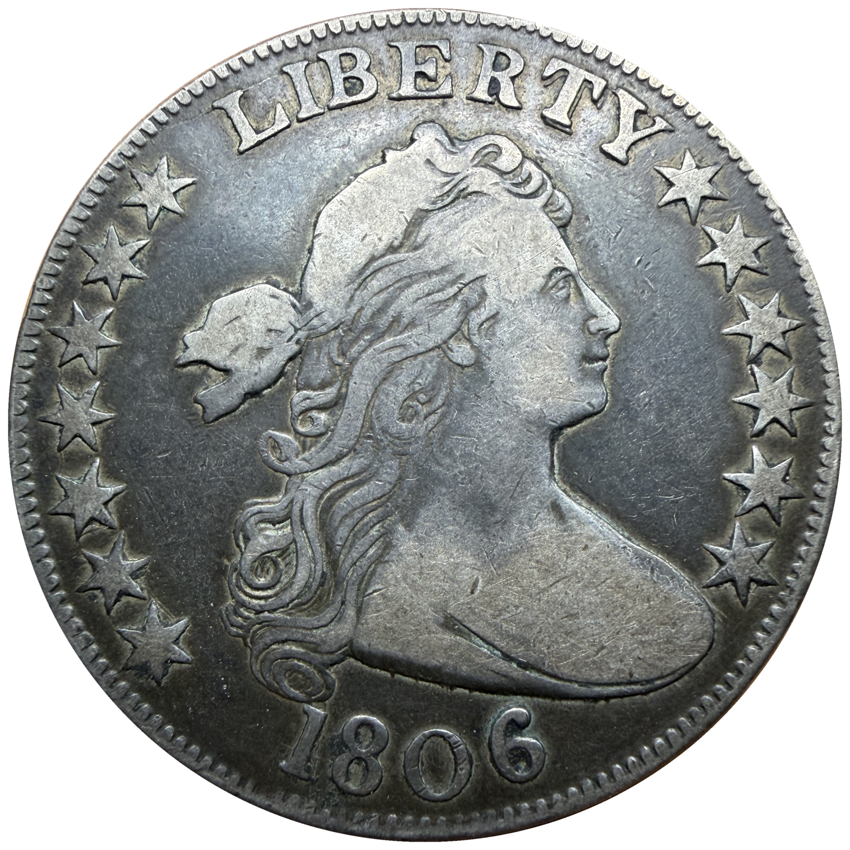 1806 Knob 6, Large Stars obverse