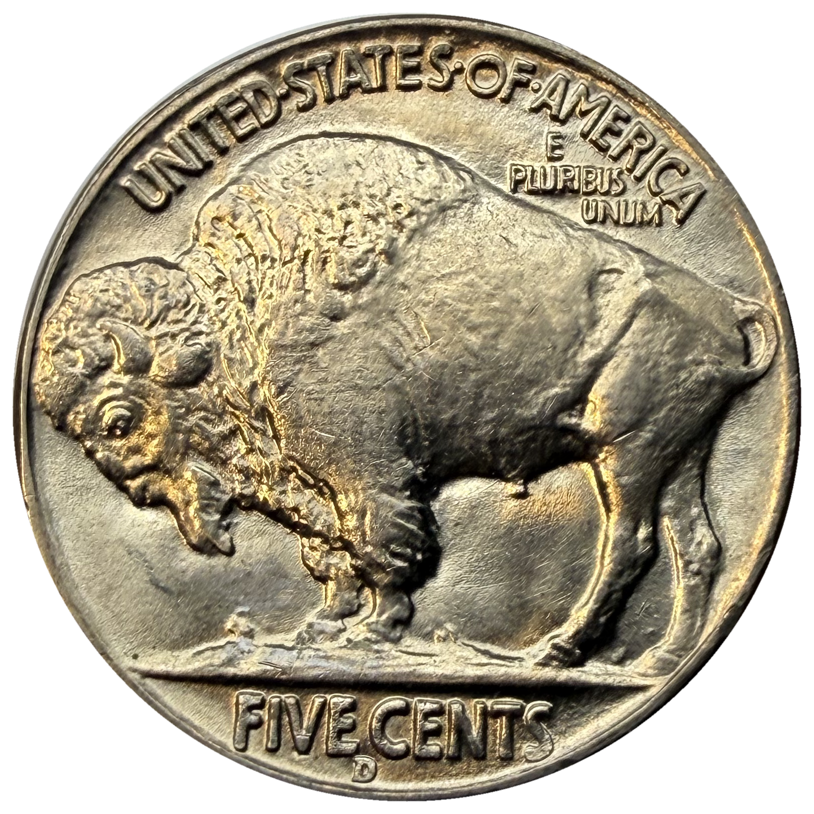 1938-D Buffalo reverse