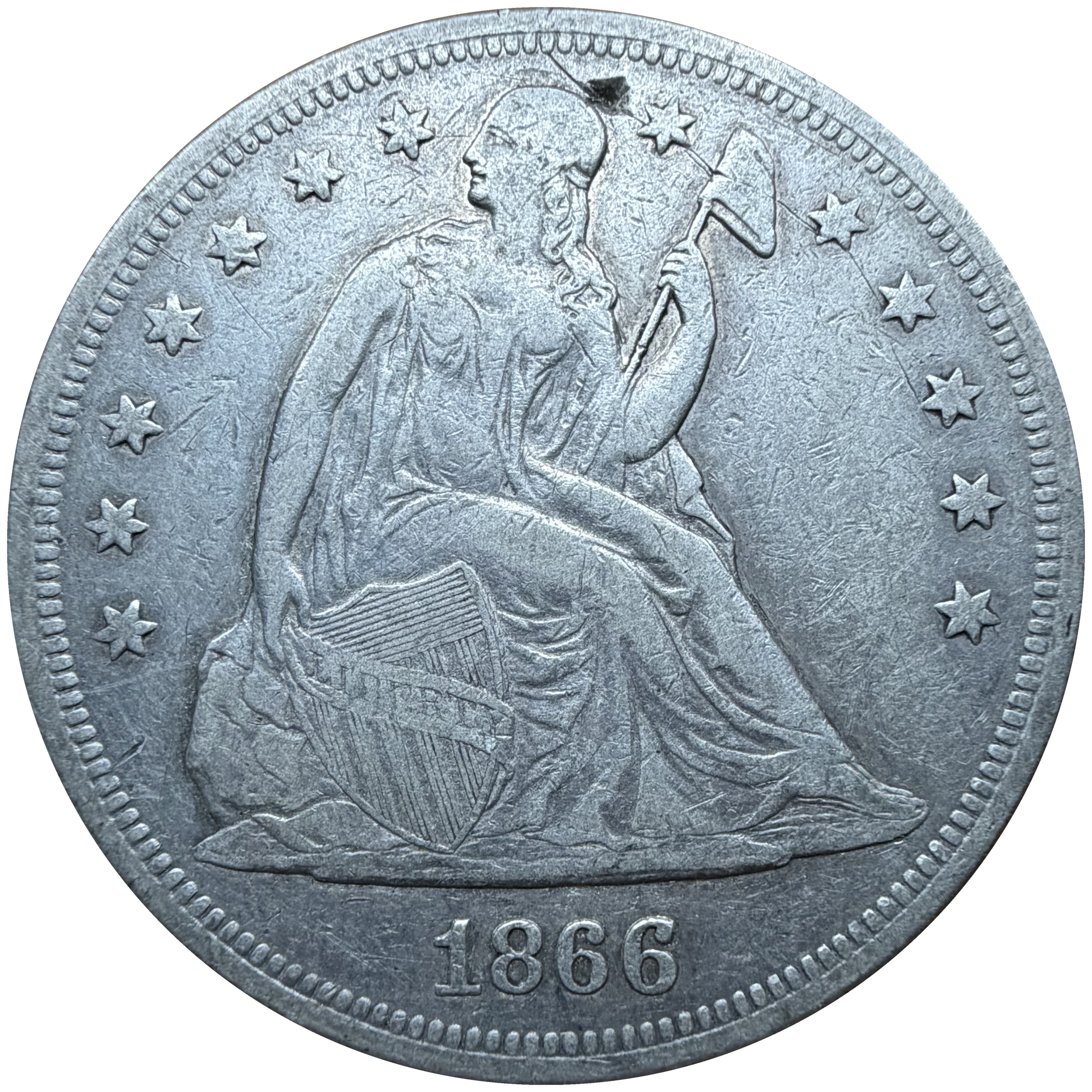 1866 Motto obverse