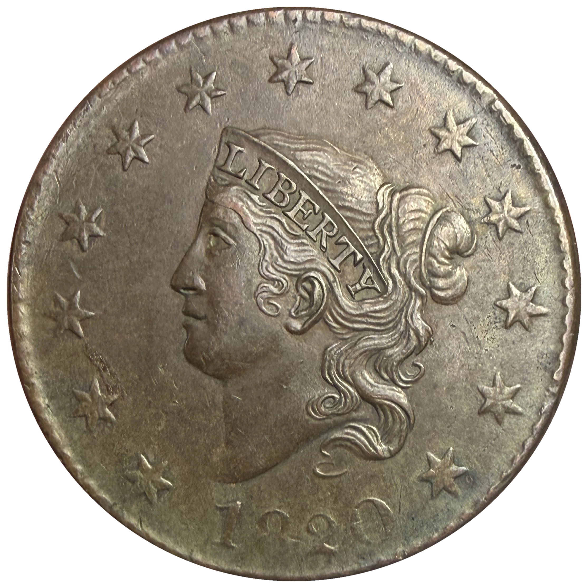 1820 Large Date obverse