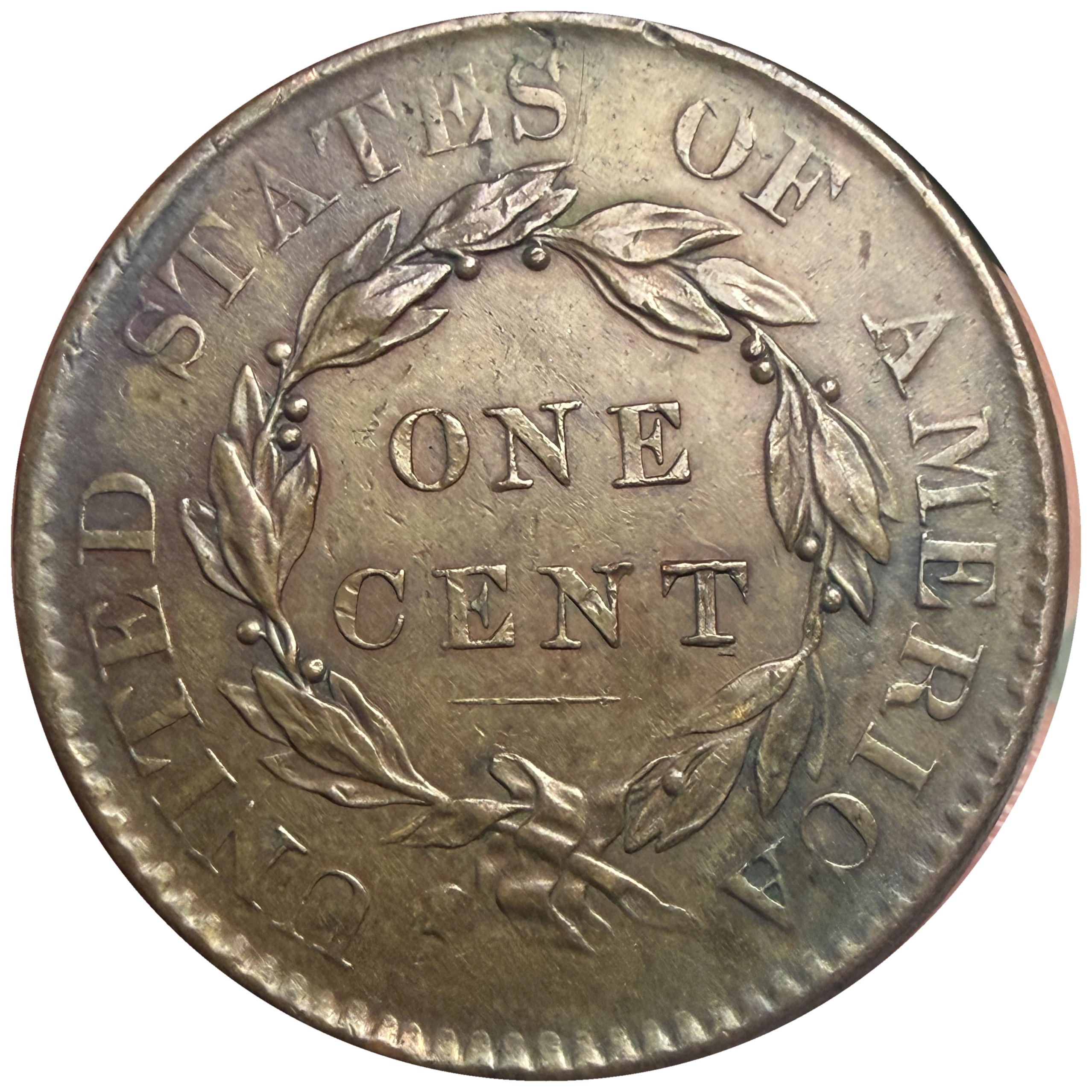 1820 Large Date reverse