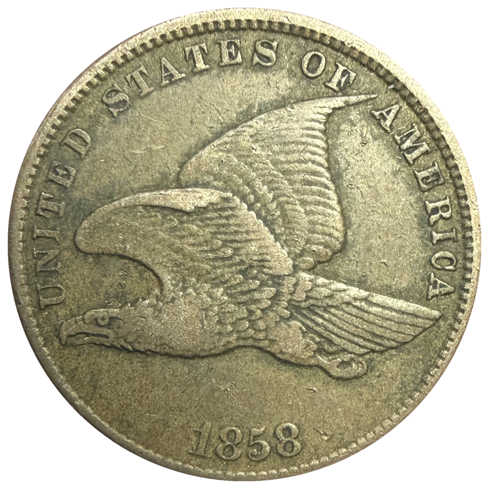 1858 Small Letters obverse