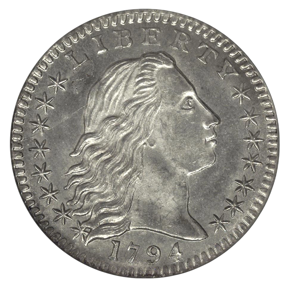 Flowing Hair Half Dimes