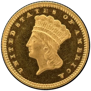Indian Princess (Large Head) Gold Dollars