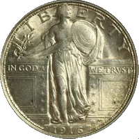 Standing Liberty Quarters