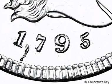 1795 Half Cent Punctuated Date